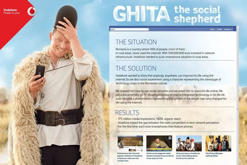 Ghiță, The Social Shepherd for Vodafone, image 2